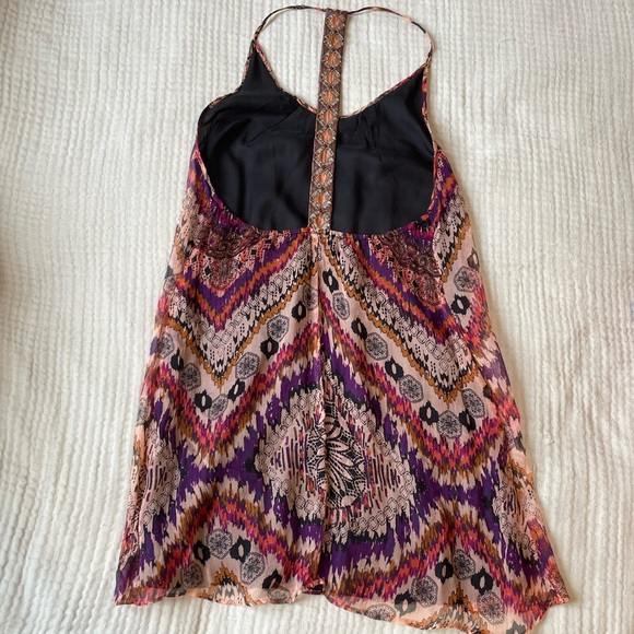 Lavender Brown Backless Dress - Picture 2 of 3